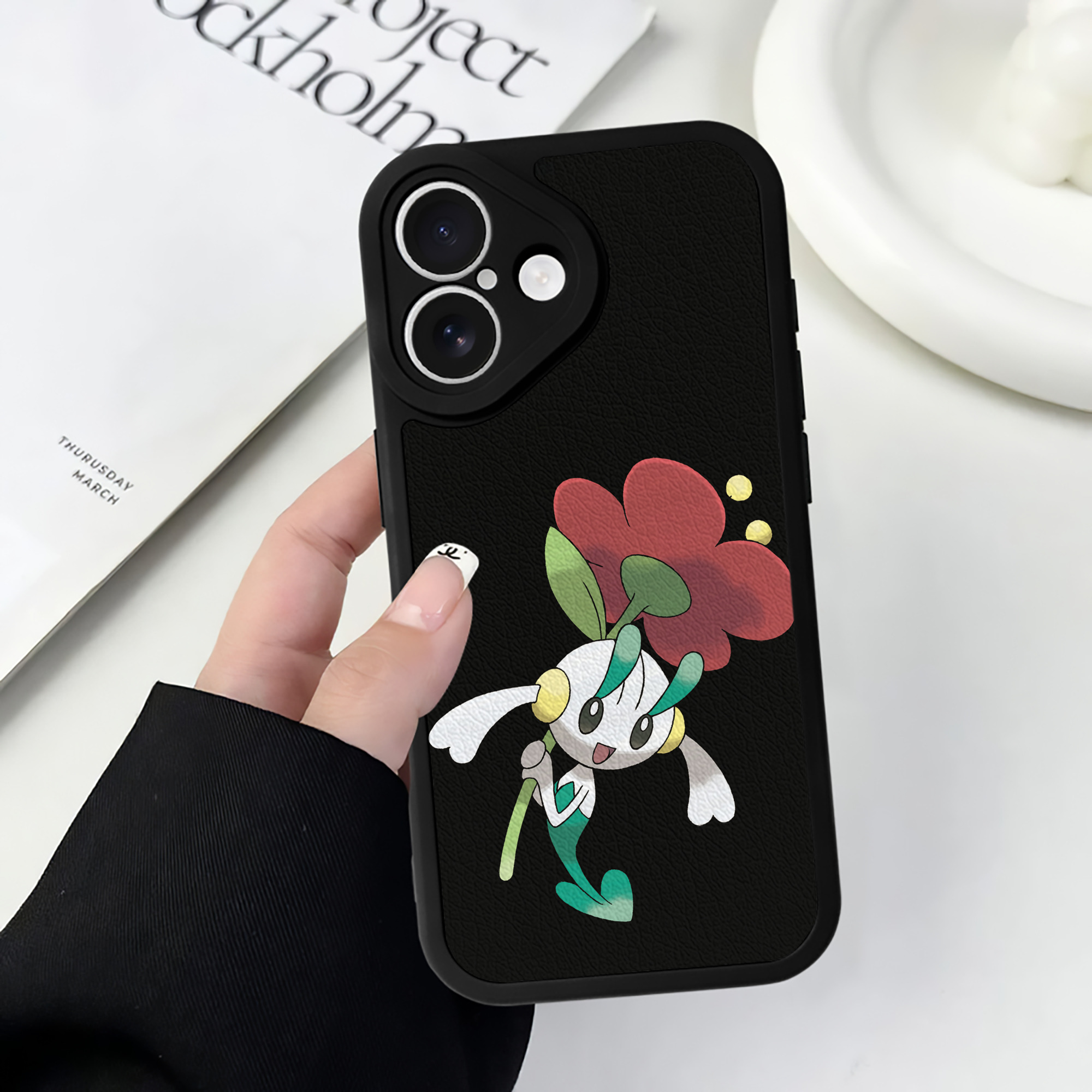 （画像用） ポケットモンスター Pokémon 【iPhone 16シリーズ対応】シリコンスマホケース（レザー調） 材質：シリコン